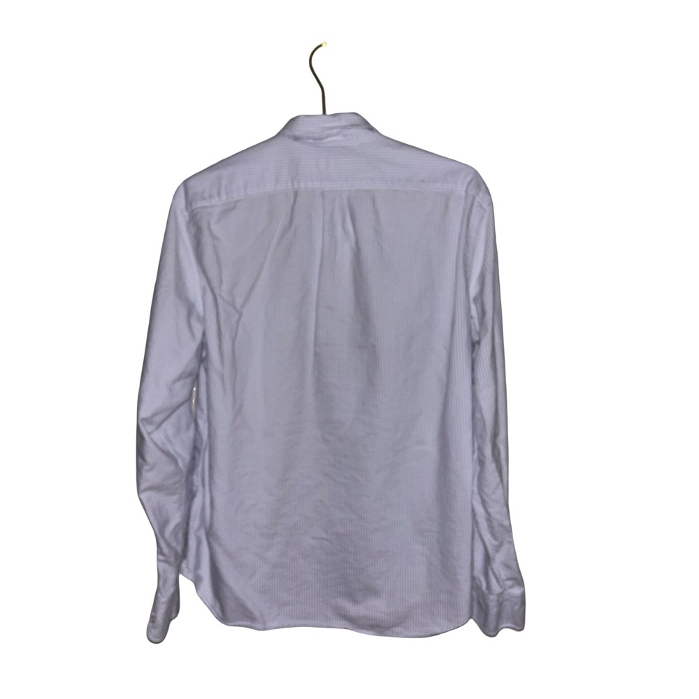 J.Crew Slim Fit Shirt Mens Large Blue White Striped ButtonDown LongSleeve Cotton - Picture 2 of 3